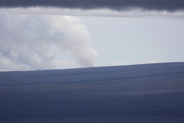 A view of the Episode XLIV plume from Mauna Kea, as close as we could get, sigh.