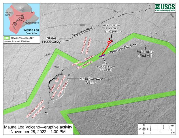 November 28th USGS flow map