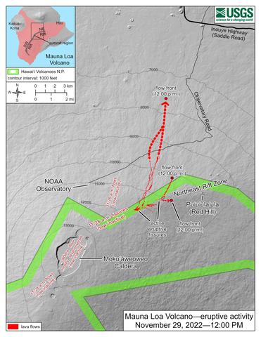 November 29th USGS flow map