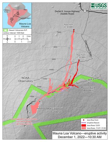 December 1st USGS flow map