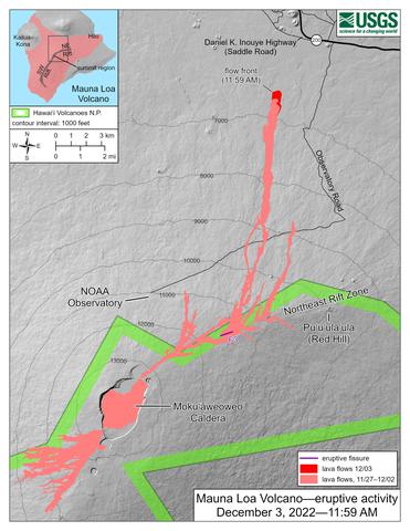 December 3rd USGS flow map