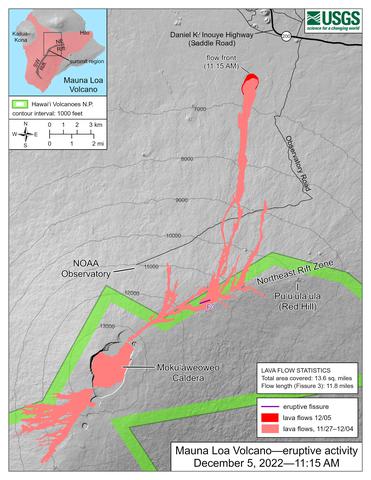 December 5th USGS flow map