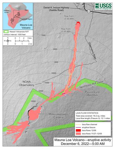 December 6th USGS flow map