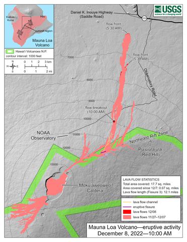 December 8th USGS flow map